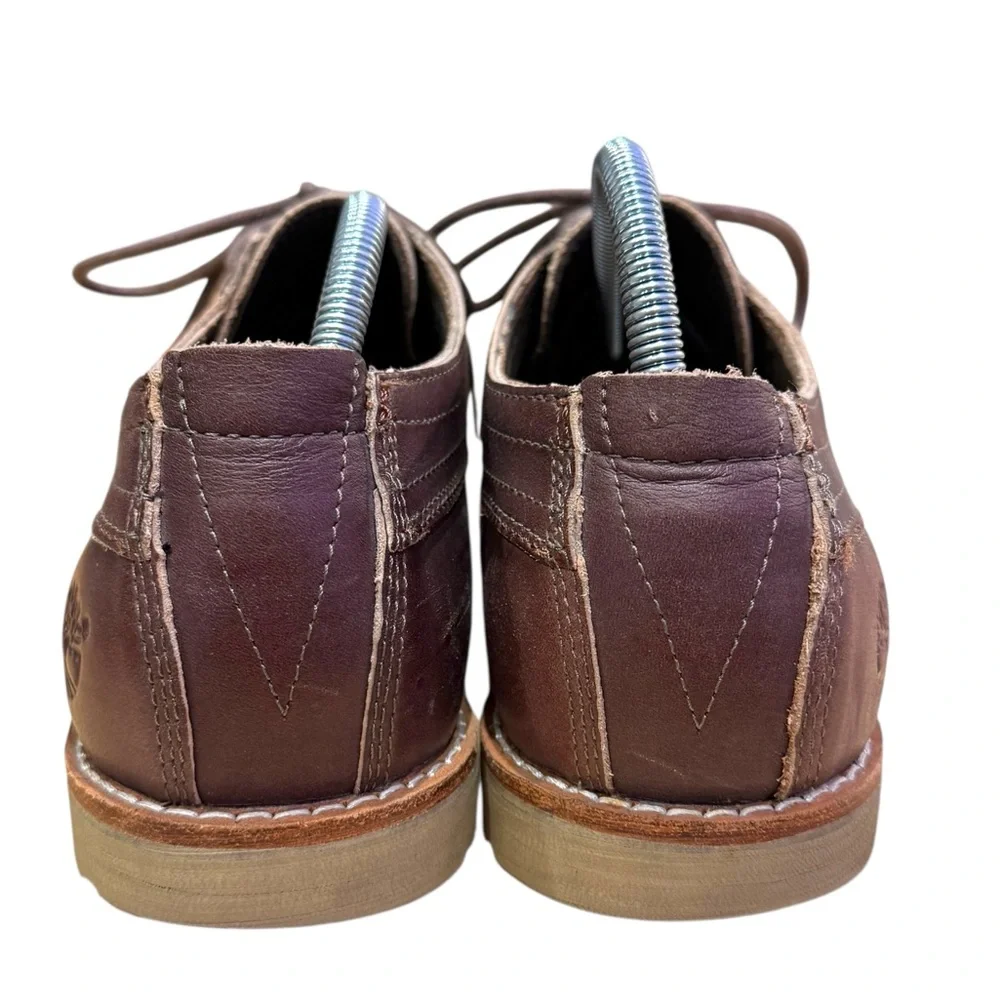 Timberland Earthkeepers Rugged Leather Oxford Boat Shoes Lt Brown Men’s Sz 9.5
